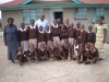 Children and staff outside Florence House