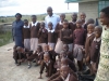 Children and staff outside Florence House