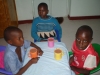 Children in dining room