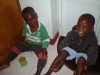 Children in dining room