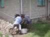 Children getting water